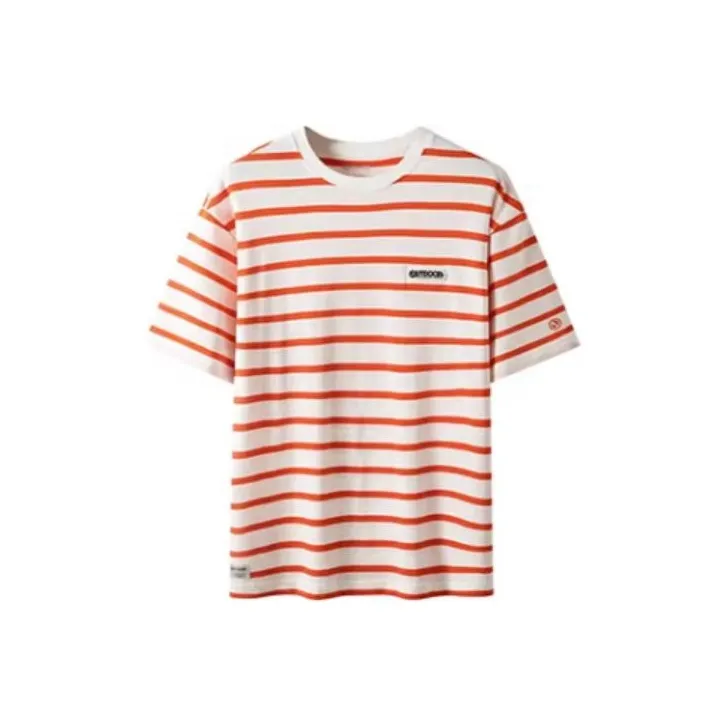 OUTDOOR PRODUCTS T Shirt Men's Pink Orange Stripes-0
