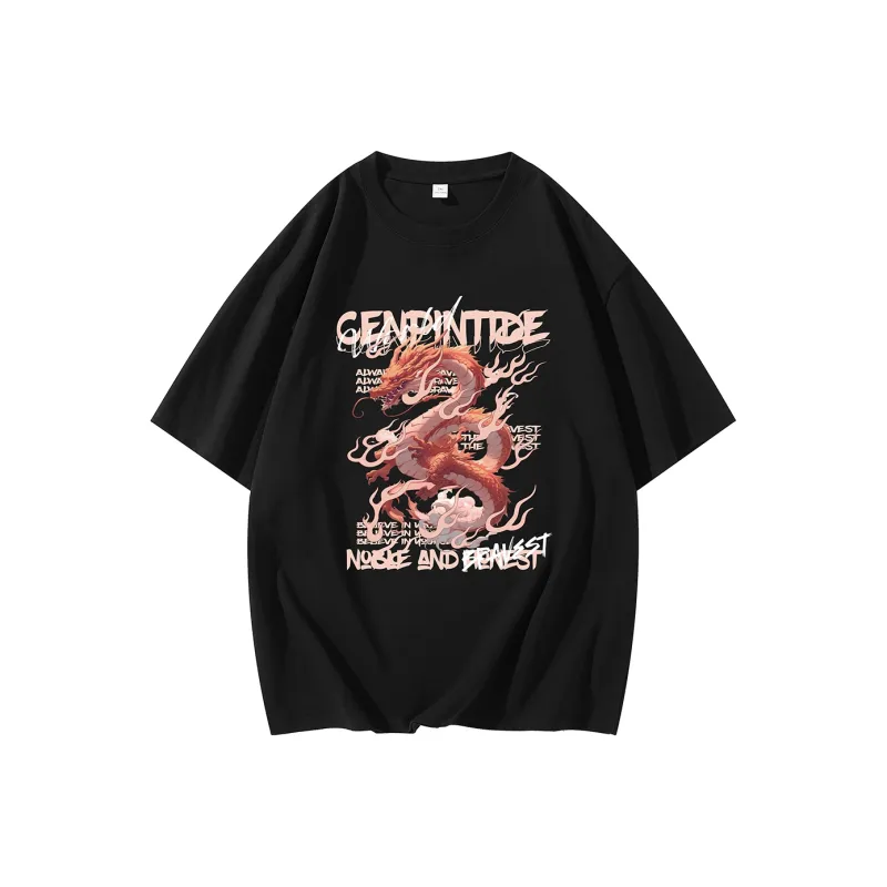 CENPIN Drop Shoulder Sleeve Short Sleeved T Shirts For Summer Unisex-8