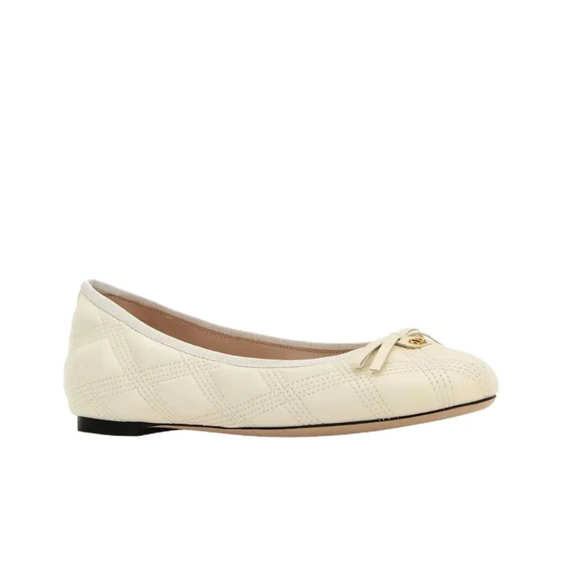 Valentino Bow Casual Single Shoes Women's Light Yellow-2