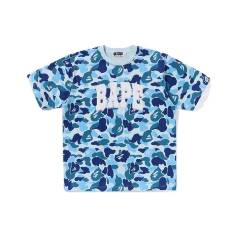 Bape Abc Camo Relaxed Fit Bape Logo Tee-0