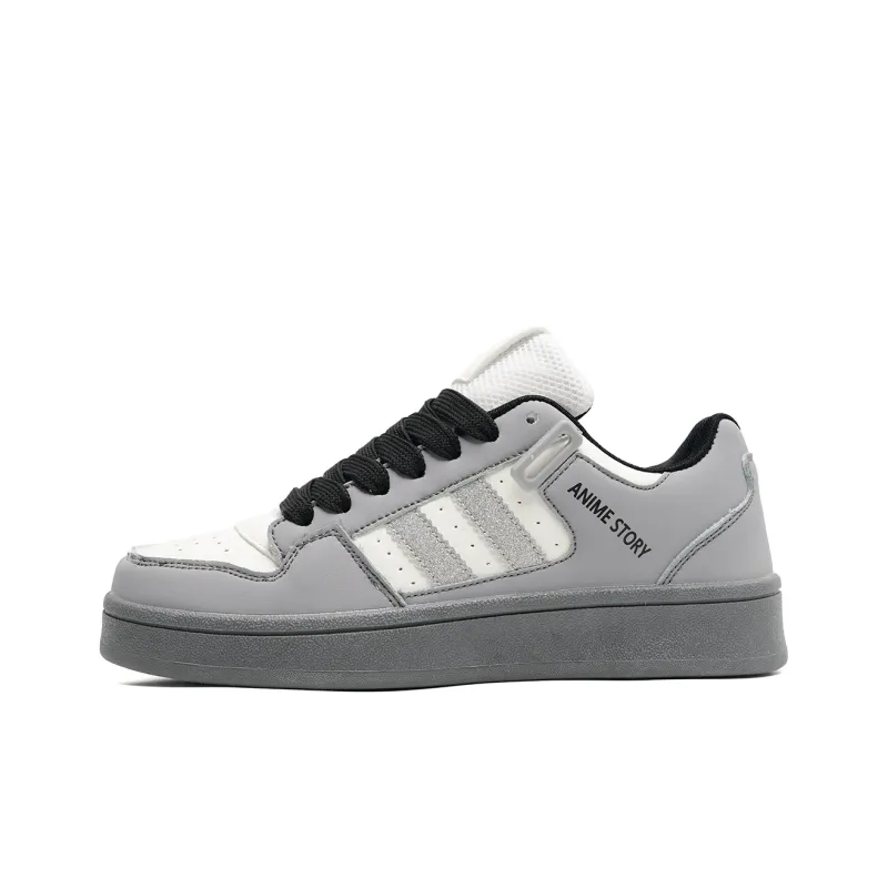 Teddy Bear Collection Coverage Slip Resistant And Abrasion Resistant Low Top Skateboard Shoes Unisex-1