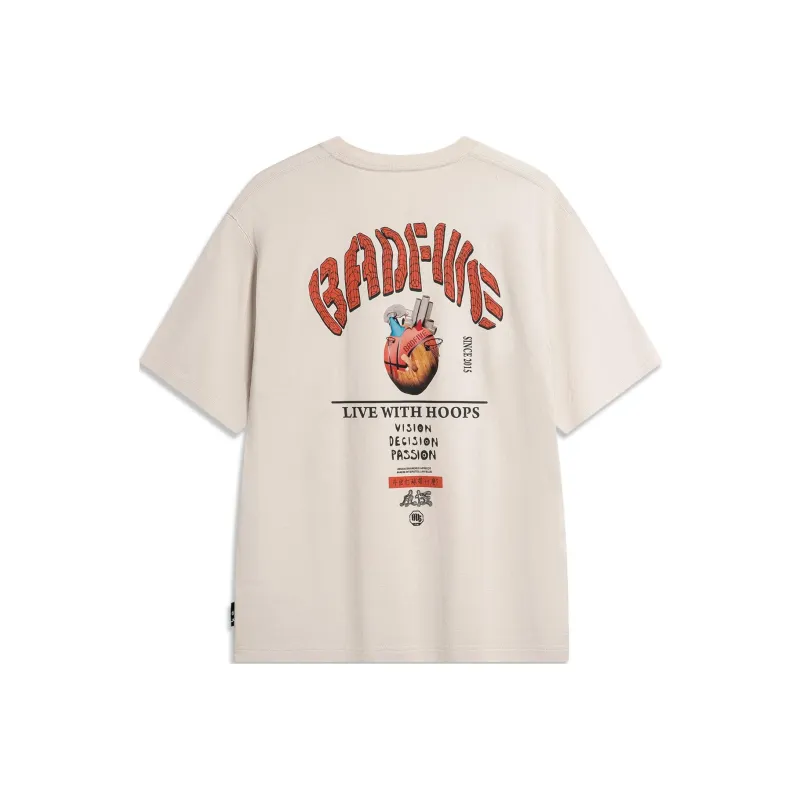LiNing BadFive T Shirt Men's Grit Ash-0