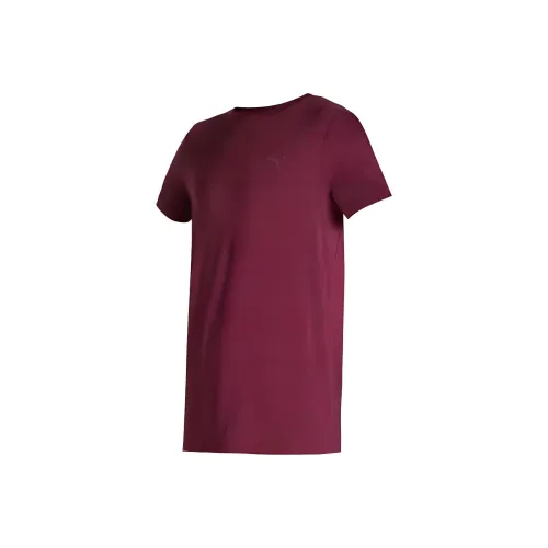 PUMA T-Shirts Men Burgundy
