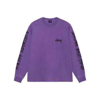 Stussy Big Cities Pigment Dyed Long Sleeve Tee