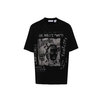 Lanvin x Future Graphic SS24 T Shirt Men's Black