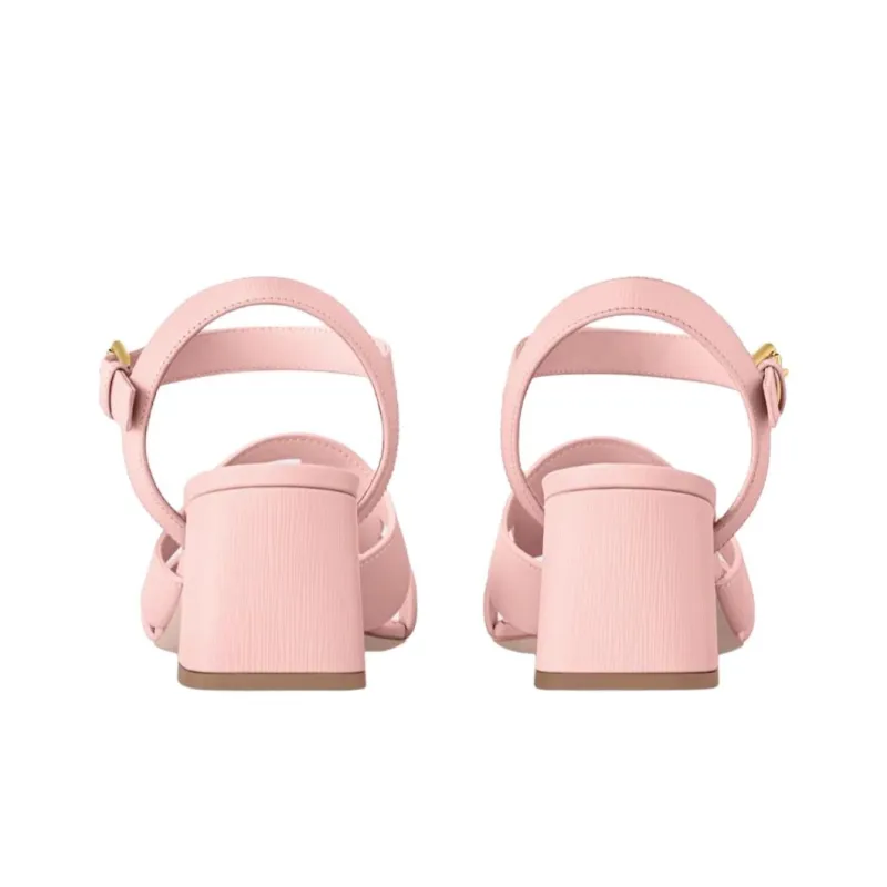 LOUIS VUITTON Isola Strap Sandals 5.5cm Women's Pink-4