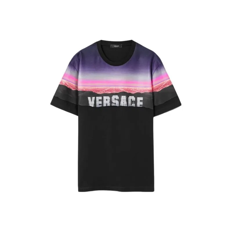 VERSACE Hills Print T Shirt-0