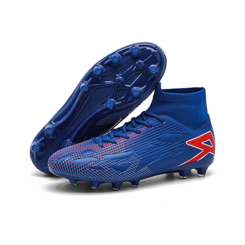 QIUTEXIONG FG Rubber Long Studs TF Rubber Broken Studs Soft Ground Firm Ground Slip Resistant Soccer Shoes Unisex-55