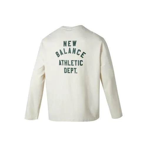 New Balance T Shirts Men Ecru