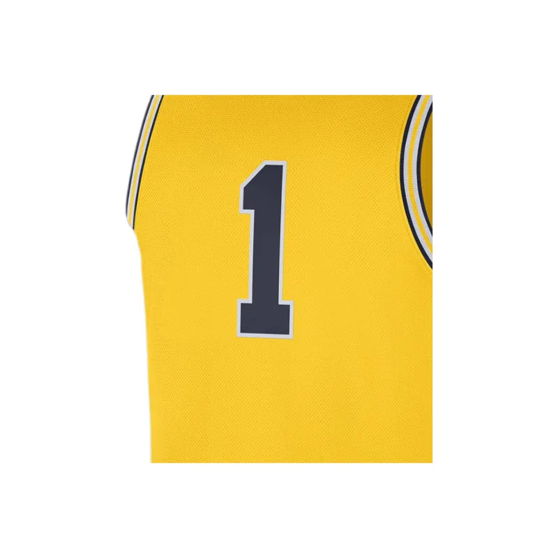 JORDAN Michigan Wolverines Replica Men's JORDAN Brand College Basketball Jersey-4