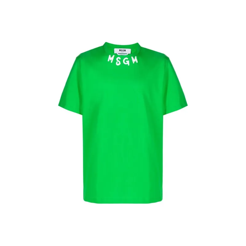 MSGM T Shirt Men's Bright Green-0