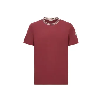 Moncler Logo T Shirt T Shirt Men's Red