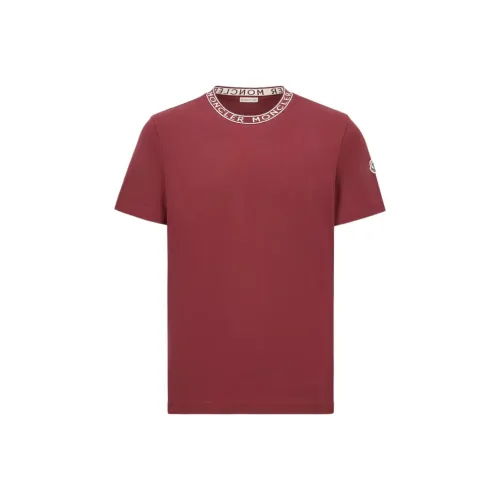 Moncler Logo T Shirt T Shirt Men's Red