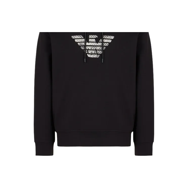 EMPORIO ARMANI Logo embroidered Hoodie-4
