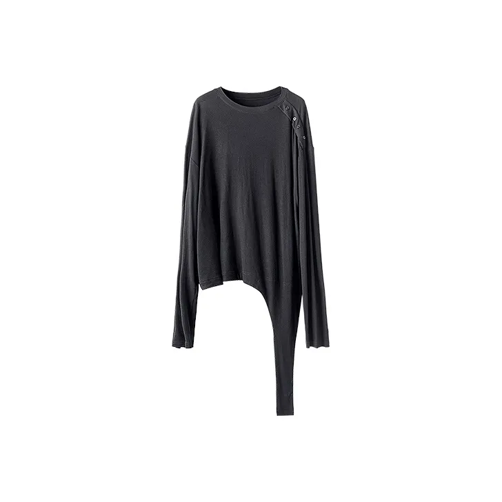 HUANXIANGZHE T Shirts Unisex Black-0
