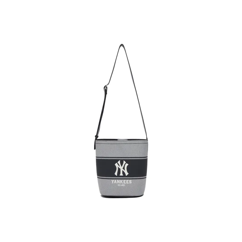 MLB New York Yankees Polyester Bucket Bag Crossbody Bag Shoulder Bag Tote Portable Women's Black-0
