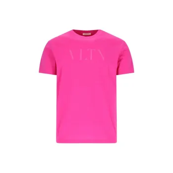 Valentino Vltn Logo Printed Crewneck T-Shirt