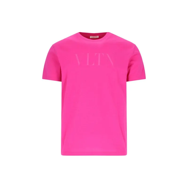 Valentino Vltn Logo Printed Crewneck T-Shirt-0