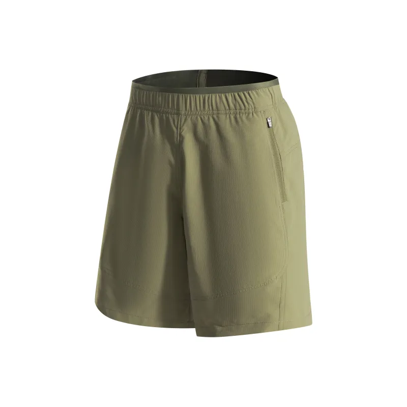 Casual Moisture Absorption Quick Dry Breathable Zip Pocket Self Storing Shorts Unisex-0