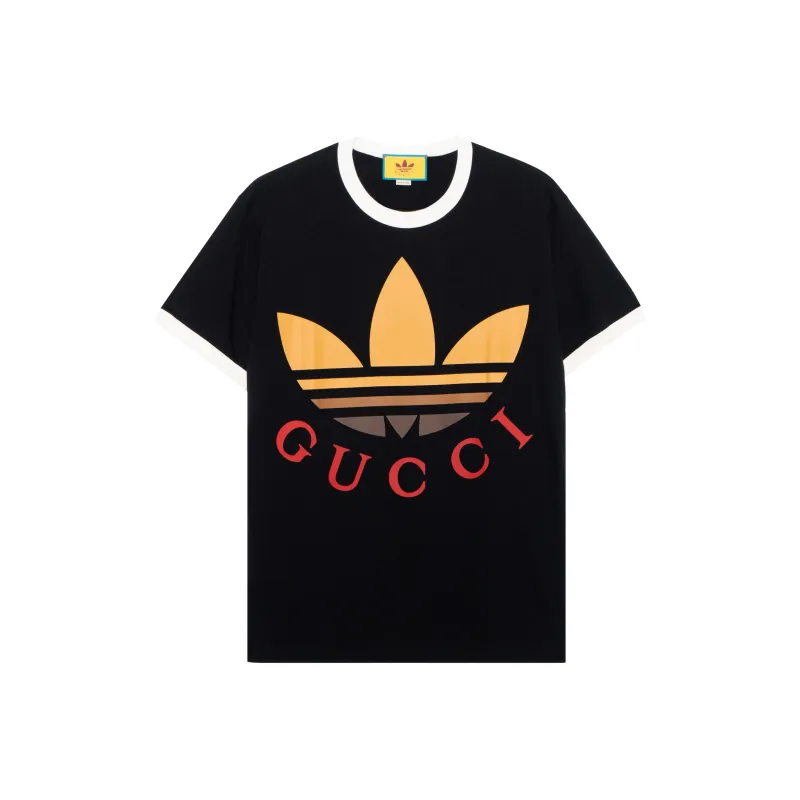 GUCCI 10's X Adidas Logo print T shirt-0