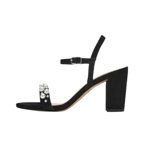 Stuart Weitzman/SW GOLDIE 75 BLOCK SANDAL Strap Sandals 7.5cm Women's Black