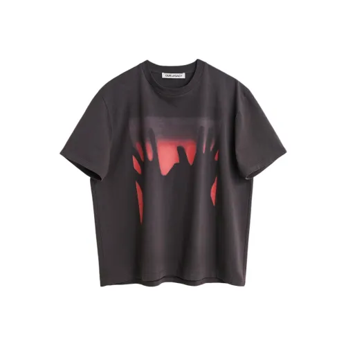 OUR LEGACY Hands print Cotton T shirt