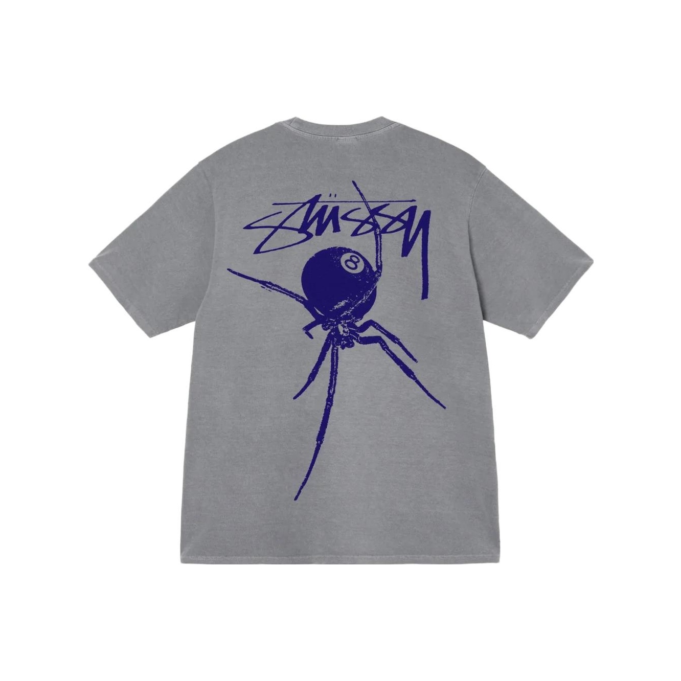 Stussy Arachnid Pigment Dyed Tee Natural White L - POIZON