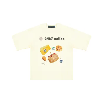 24h7 Short-Sleeved T-Shirts Unisex Apricot