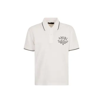 AMIRI Logo-embroidered Cotton Polo Shirt
