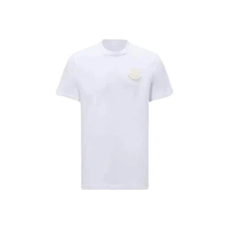 Moncler Logo patch Cotton T shirt-0