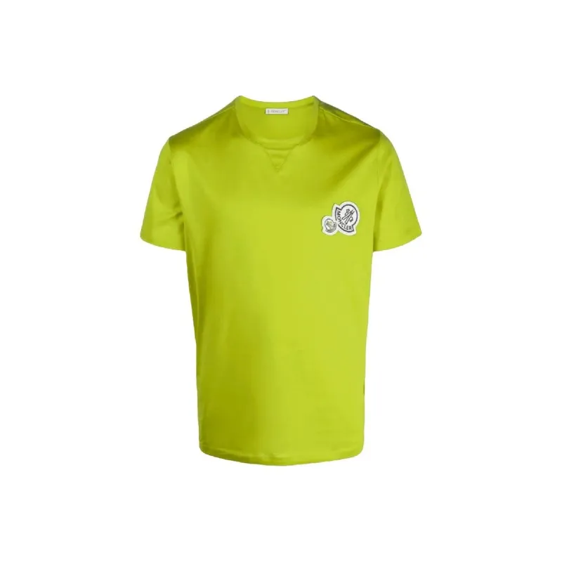 Moncler T-Shirts Men Yellow-0