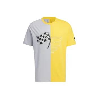 Adidas Neo T Shirts Men Gray/Yellow