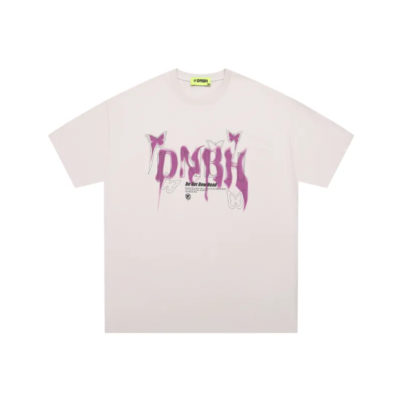 DNBH Loose Fit Casual Crew Neck Pullover Short-Sleeved T-Shirts Unisex-5