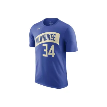 Nike Giannis Antetokounmpo Milwaukee Bucks City Edition T-Shirt Men's Royal Blue