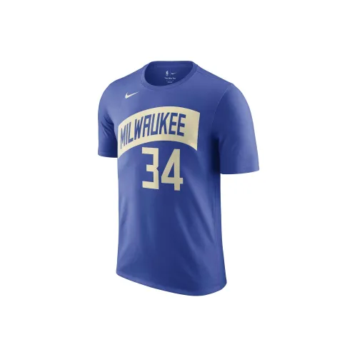 Nike Giannis Antetokounmpo Milwaukee Bucks City Edition T-Shirt Men's Royal Blue
