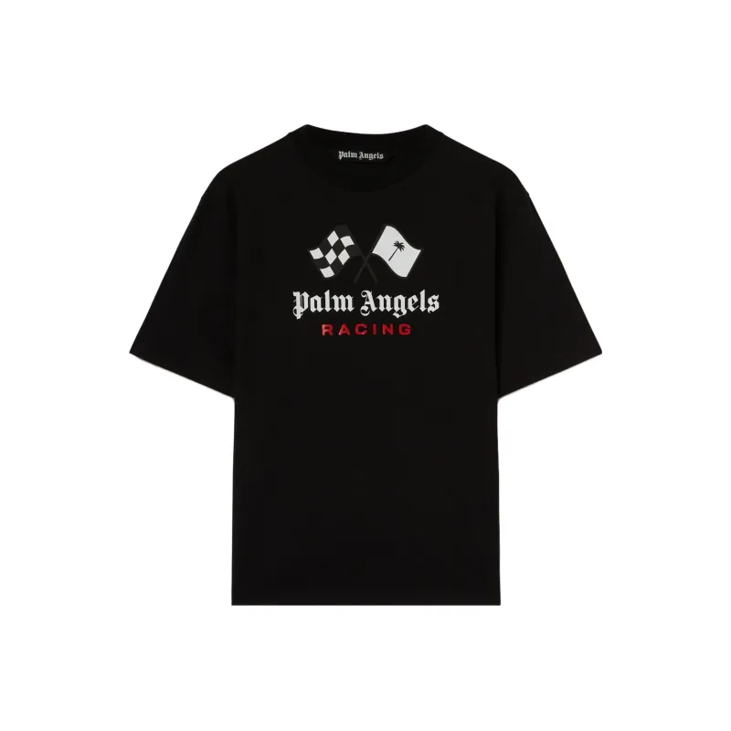PALM ANGELS x MoneyGram Haas F1 Team FW23 T Shirt Unisex Black-0