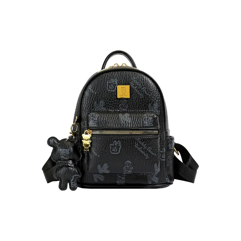 RIVMIND PU Backpack Regular Women's White/Black/Pink/Brown-5