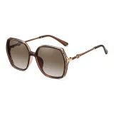 Transparent Tea Brown Frame with Gradient Tea Brown Lens