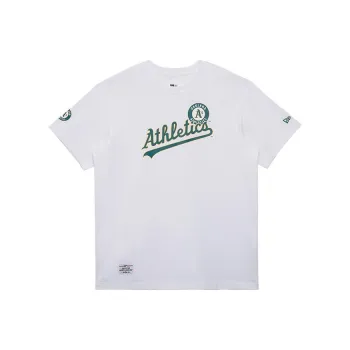 New Era x MLB SS24 Oakland Athletics Team T Shirt Unisex White