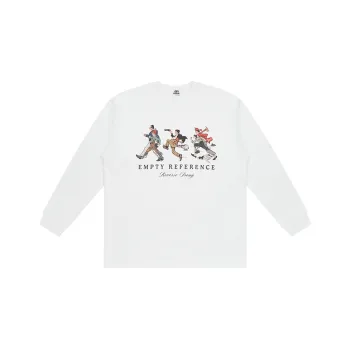 EMPTY REFERENCE Long Sleeved T Shirt Unisex White