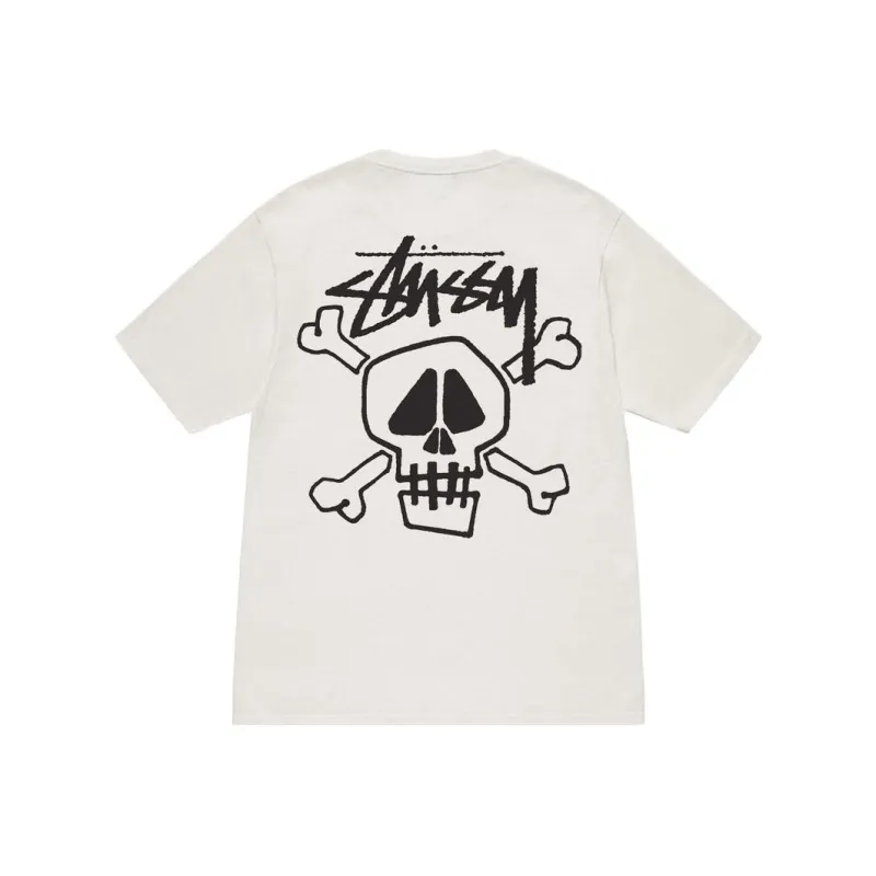 Stussy Skull Bones Pigment Dyed Tee-0