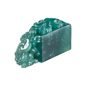 YUANLINYU Glutinous Jade Jadeite Seals Unisex