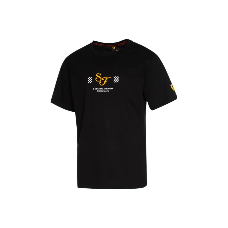 PUMA Ferrari T Shirts Men Black-0