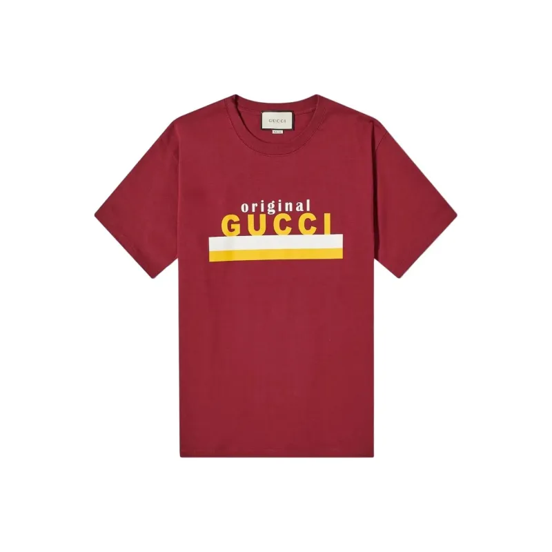 GUCCI T-Shirts Men Red-0