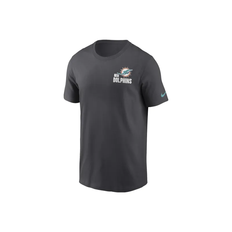Nike Miami Dolphins Men's Nike Dri FIT Nfl Hooded T Shirt-0