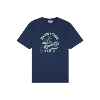 Maison Kitsune Racing Fox Crewneck T Shirt