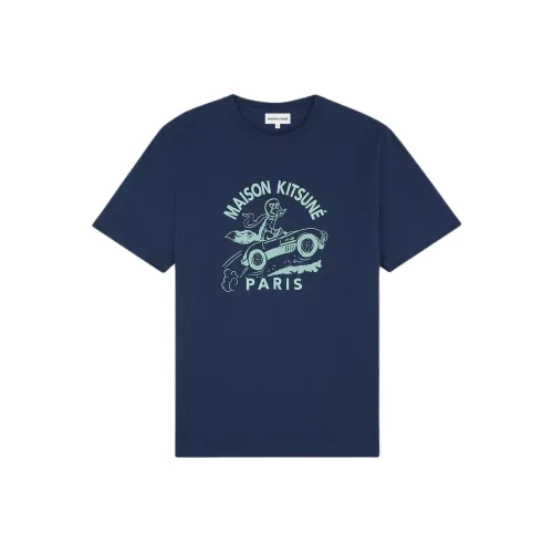 Maison Kitsune Racing Fox Crewneck T Shirt