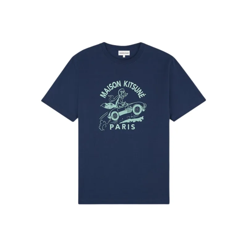 Maison Kitsune Racing Fox Crewneck T Shirt-0