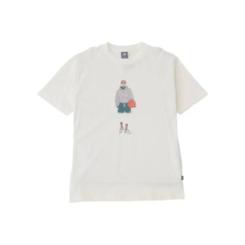 New Balance Graphic Premium Sport Culture T Shirt Men's Sea Salt-0