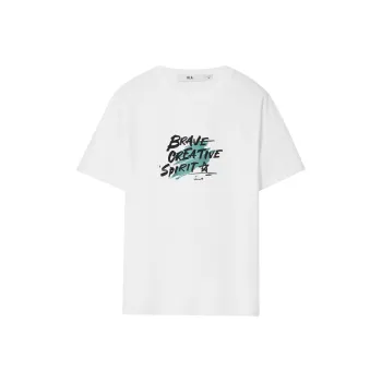 HLA T Shirts Men Ecru Pattern BE